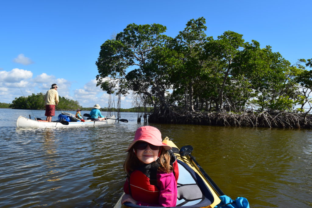 paddling the everglades national park with kids